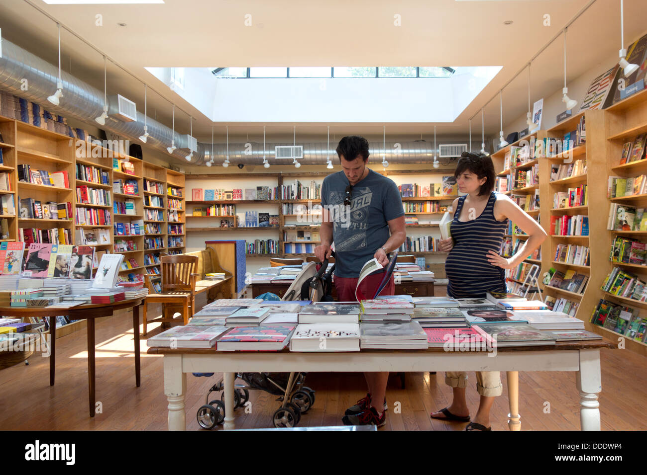 Bookcourt shop in Brooklyn NYC Foto Stock