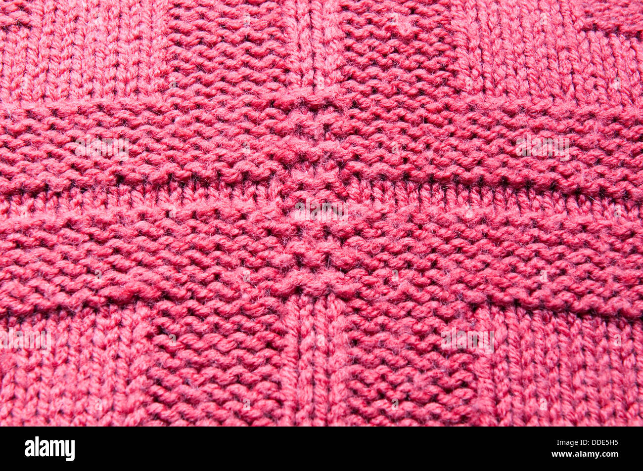 Tessitura a maglia. Foto Stock