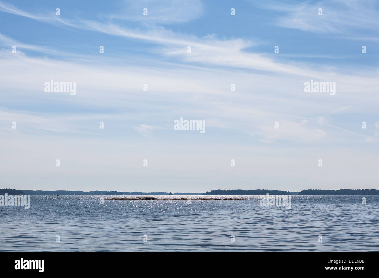 Vista estiva del Mar Baltico Foto Stock