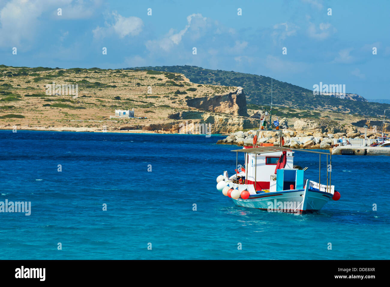 Grecia CICLADI, Koufonissi isola, Hora Porto e paese Foto Stock