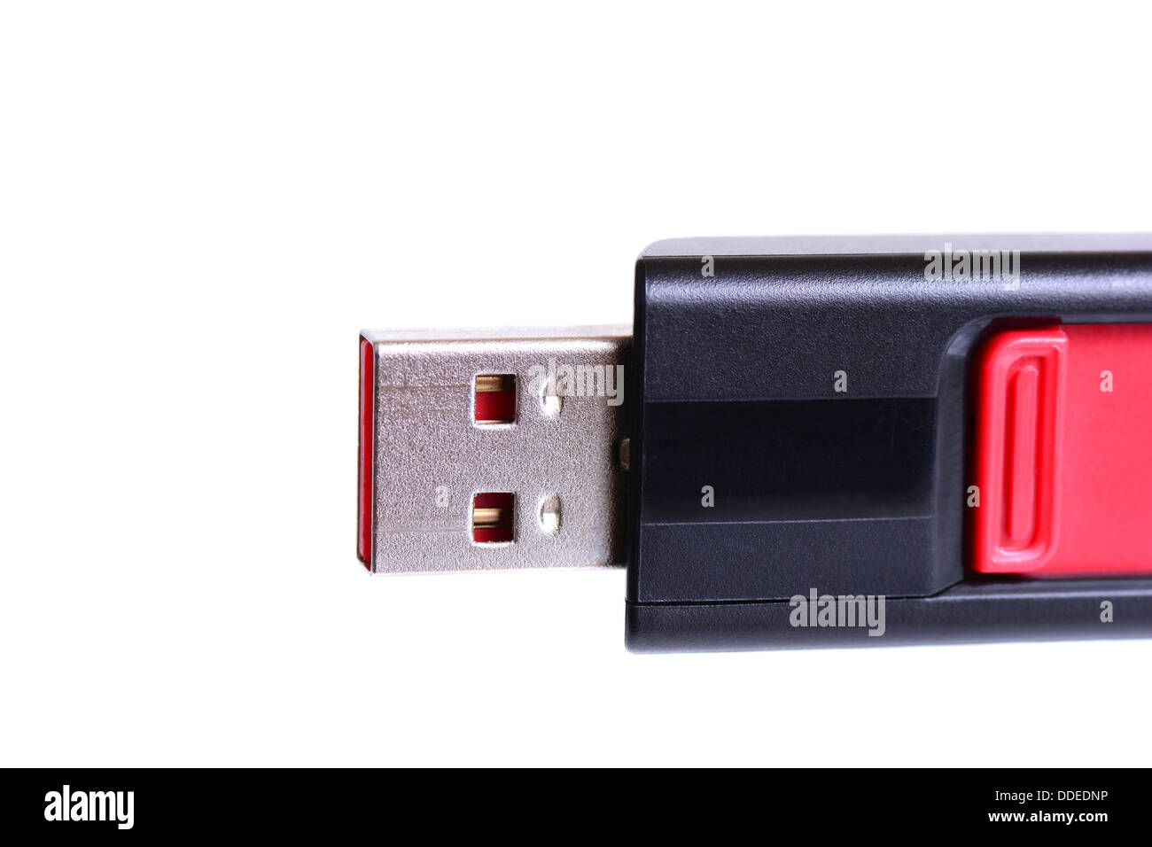 Regolare memory stick isolato su uno sfondo bianco Foto Stock