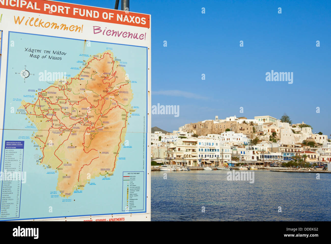 Grecia CICLADI, Naxos, città di Hora (Naxos) Foto Stock