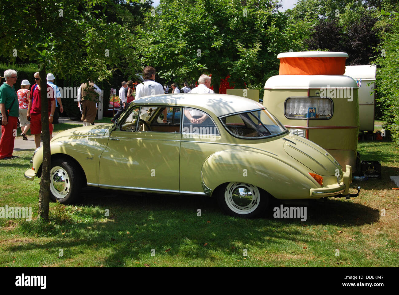 Campeggio nostalgico al Classic giorni 2013, Schloss Dyck Germania Foto Stock