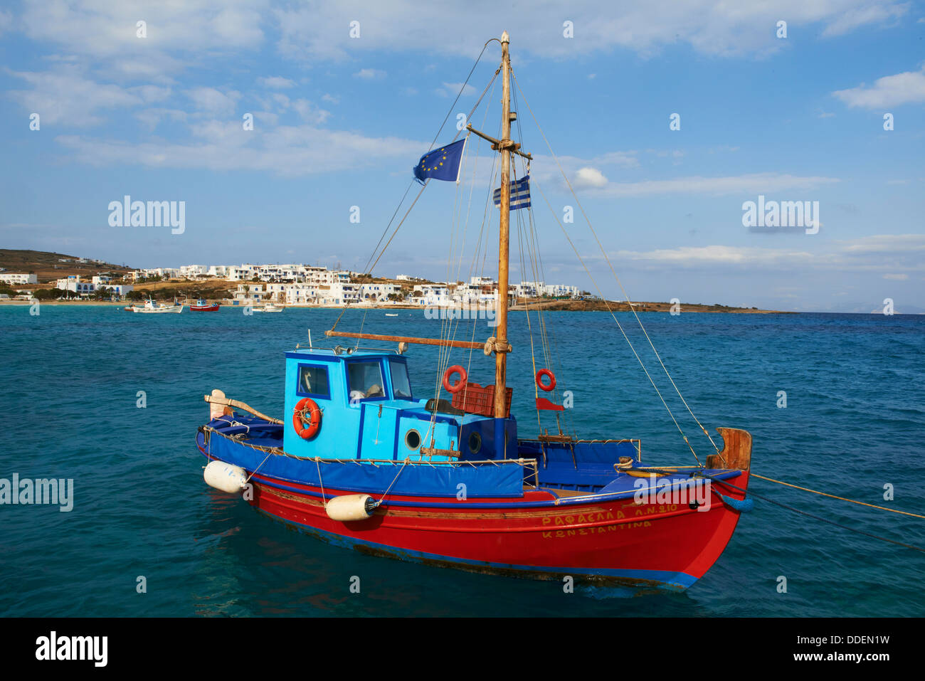 Grecia CICLADI, Koufonissi isola, Hora Porto e paese Foto Stock