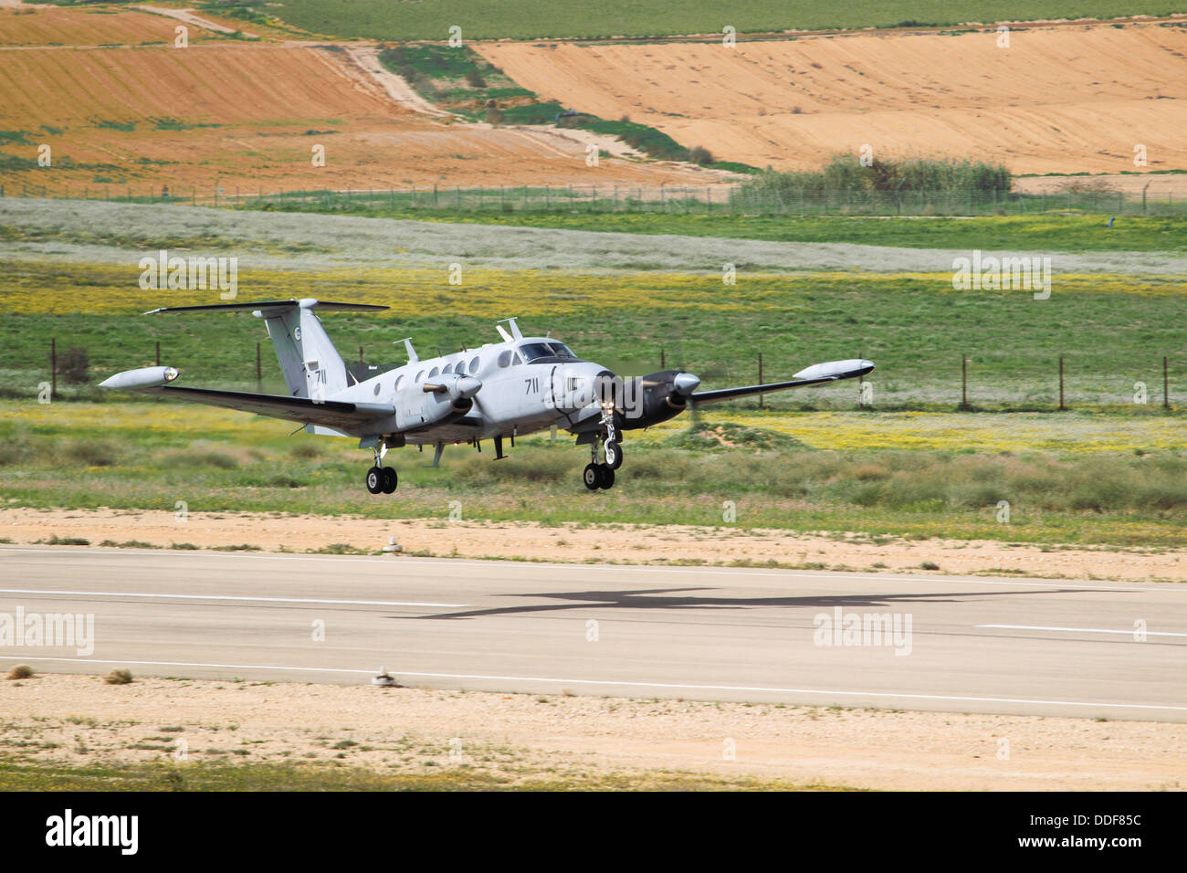 Forza Aerea israeliana (IAF) Beechcraft King Air twin-aeromobile a turboelica Foto Stock