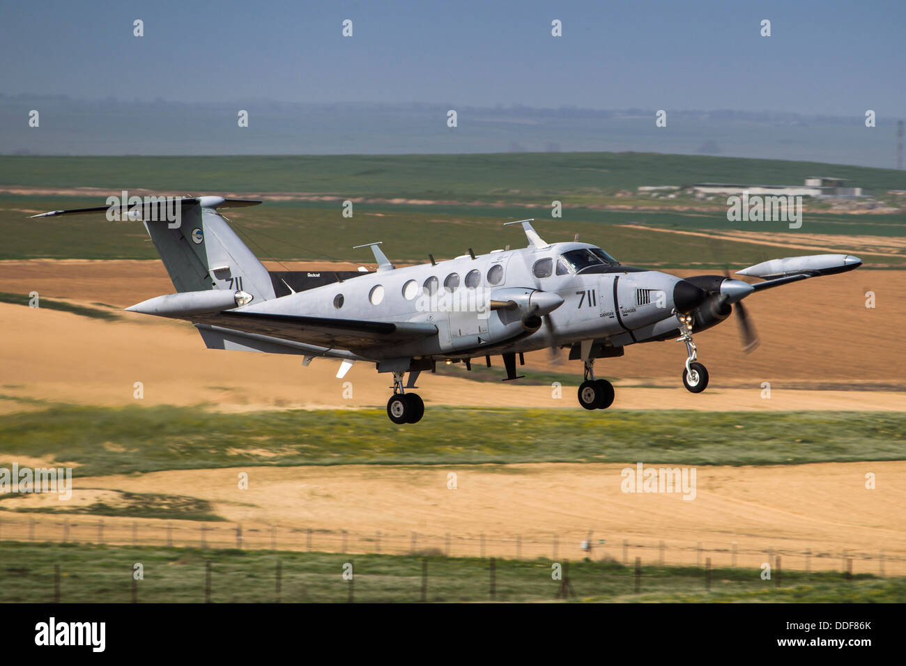 Forza Aerea israeliana (IAF) Beechcraft King Air twin-aeromobile a turboelica Foto Stock