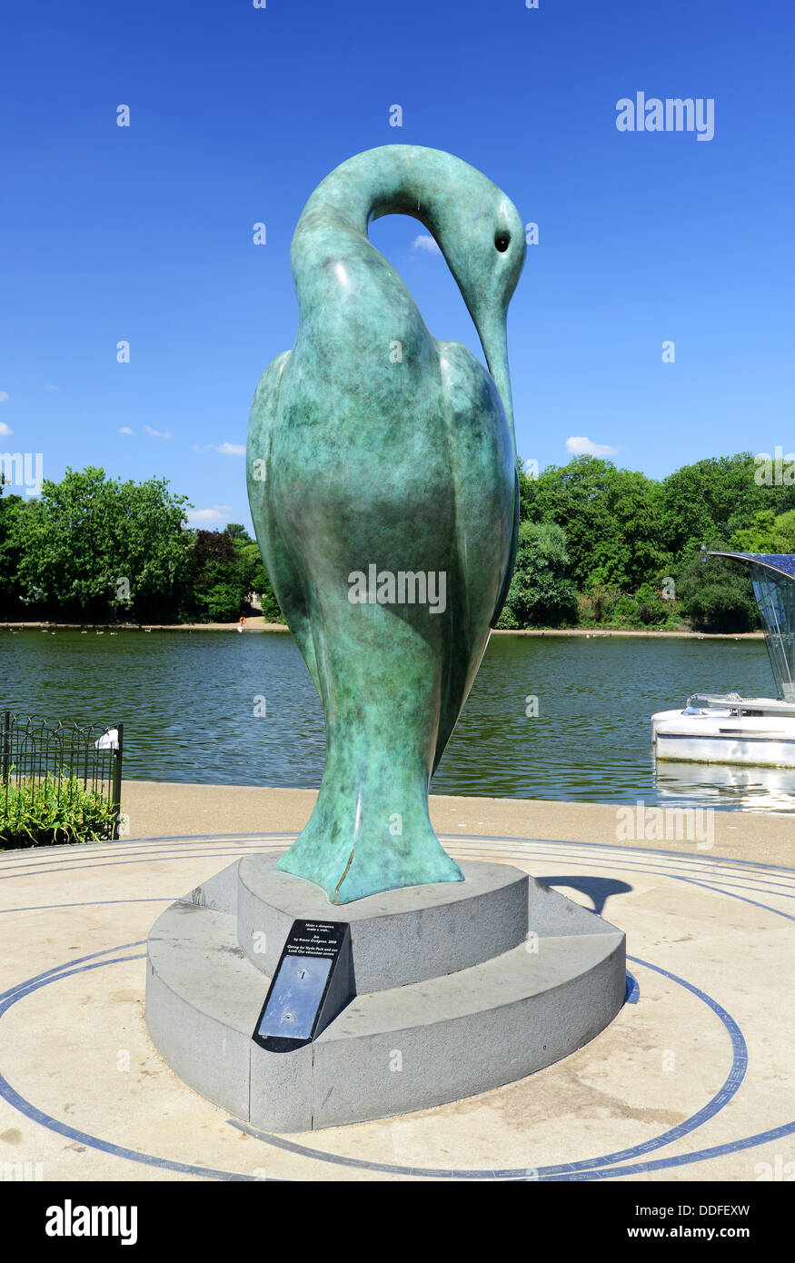 Isis scultura in bronzo, Hyde Park, London, England, Regno Unito Foto Stock