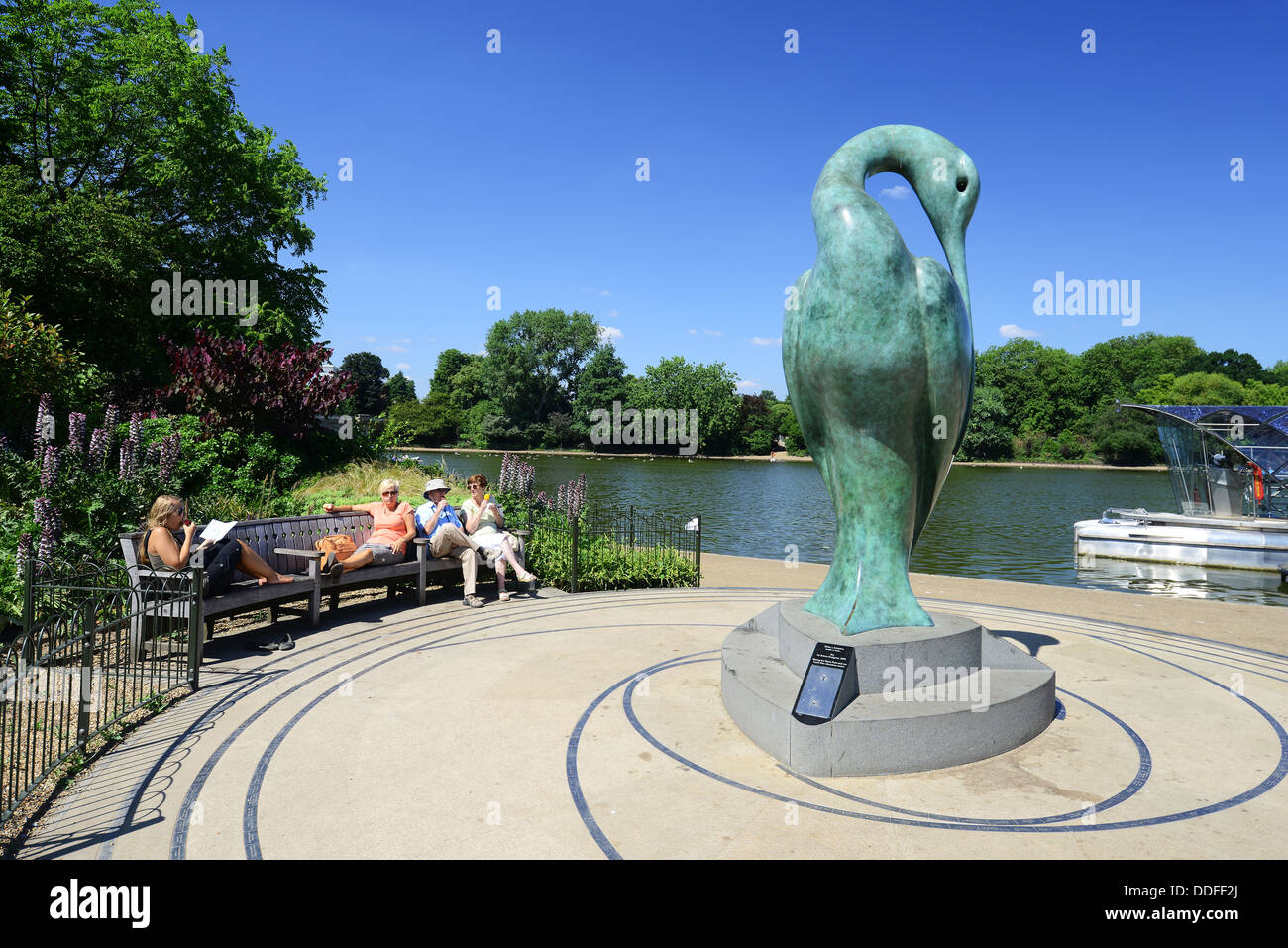 Isis scultura in bronzo, Hyde Park, London, England, Regno Unito Foto Stock