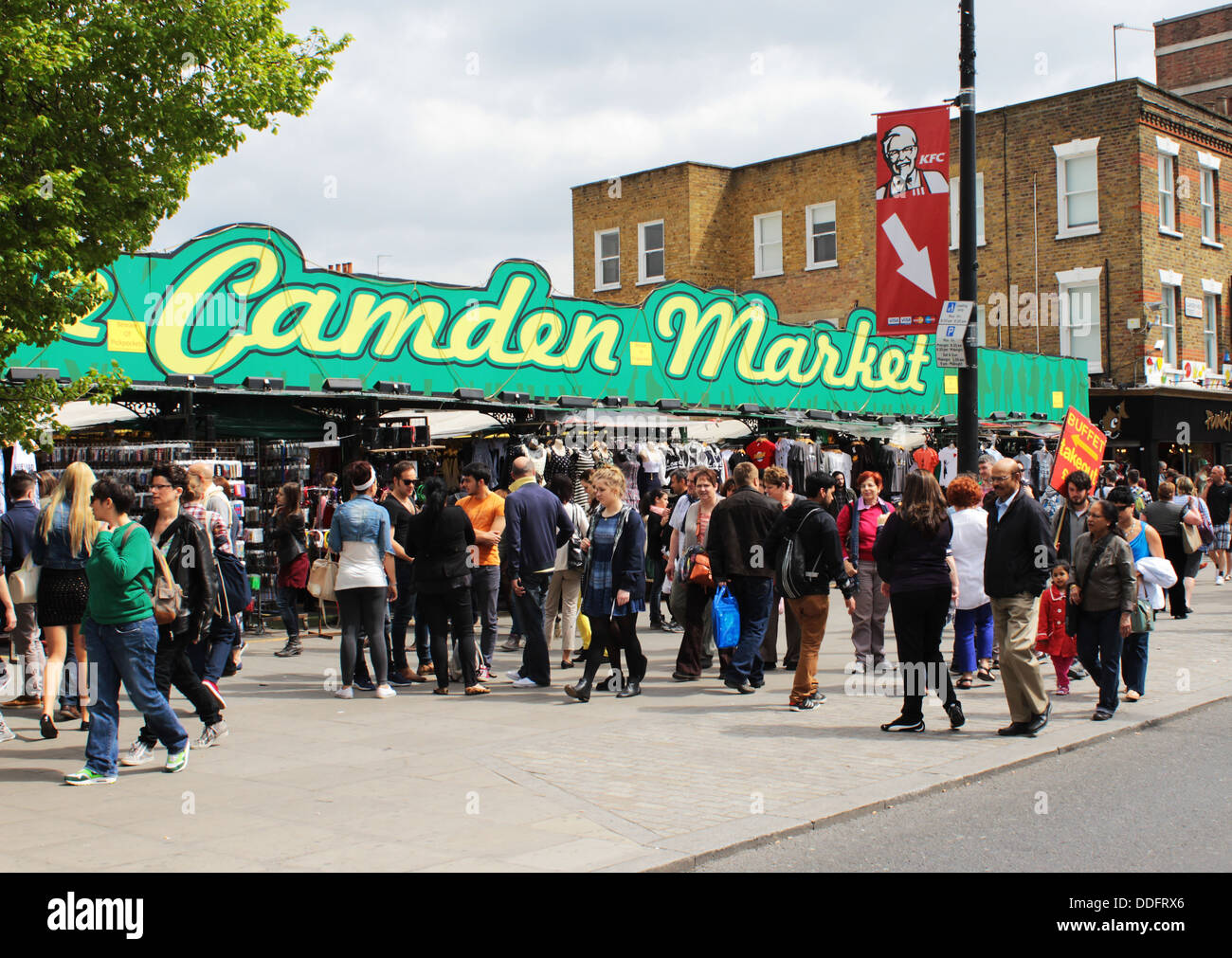 Il mercato di Camden, Camden Town, Londra, Gran Bretagna, Regno Unito Foto Stock