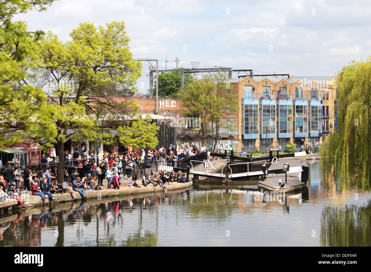 Camden Lock, Camden Town, Londra, Gran Bretagna, Regno Unito Foto Stock