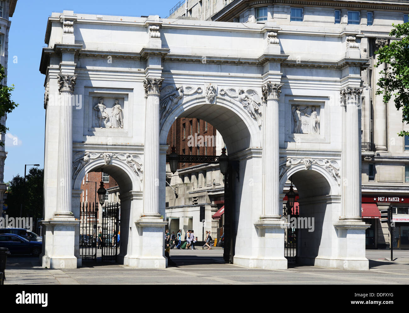 Marble Arch, London, England, Regno Unito Foto Stock