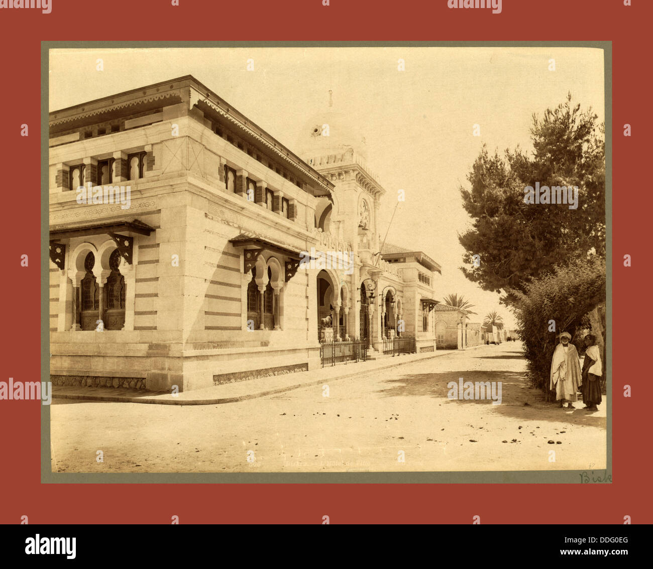 Biskra, Hotel de Ville, Algeri, Neurdein fratelli 1860 1890, Neurdein fotografie di Algeria bizantina inclusi Foto Stock