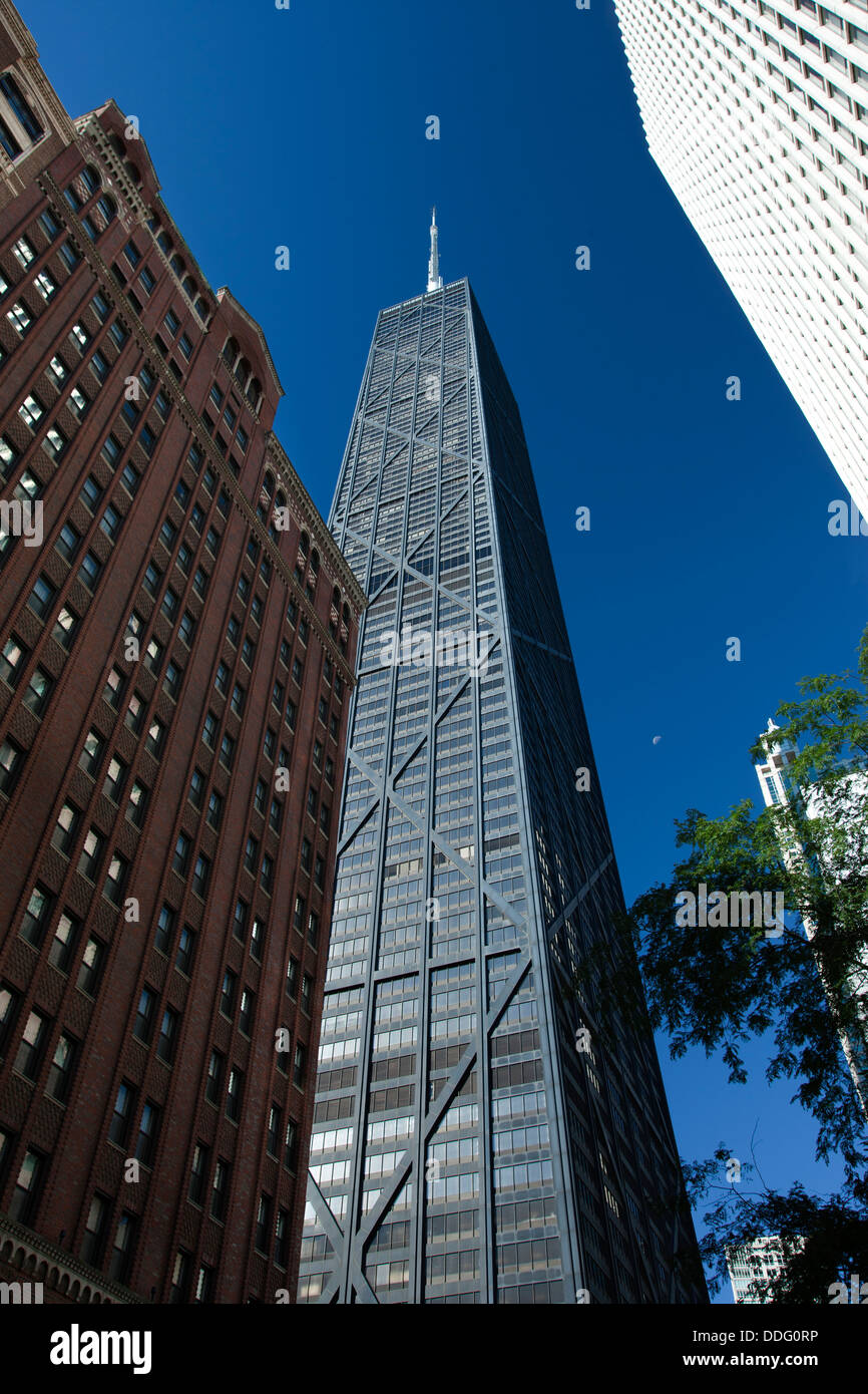 JOHN Hancock Tower Center (©BRUCE GRAHAM / SOM 1969) DOWNTOWN CHICAGO ILLINOIS USA Foto Stock