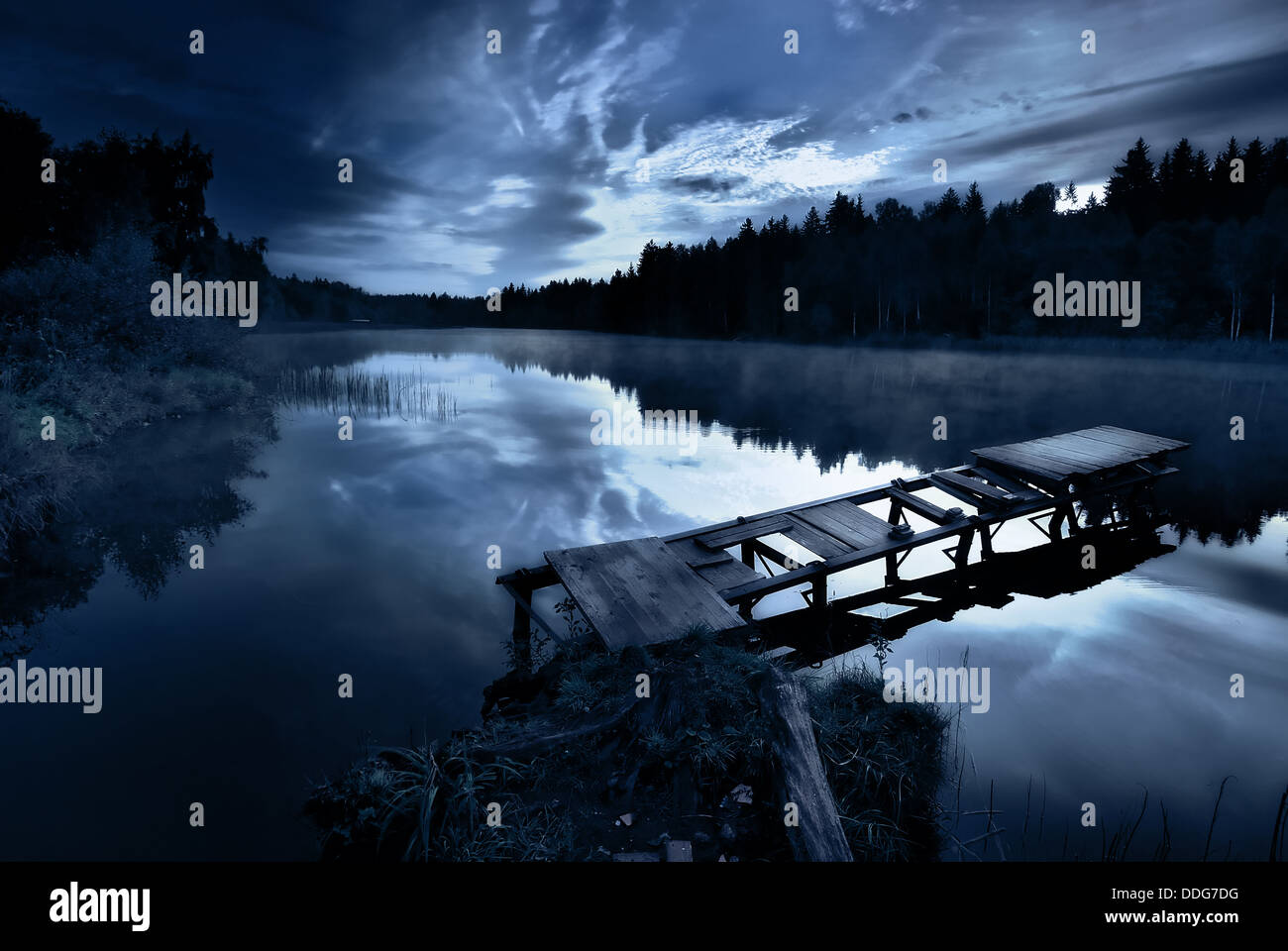 Mattina sul Lago Foto Stock