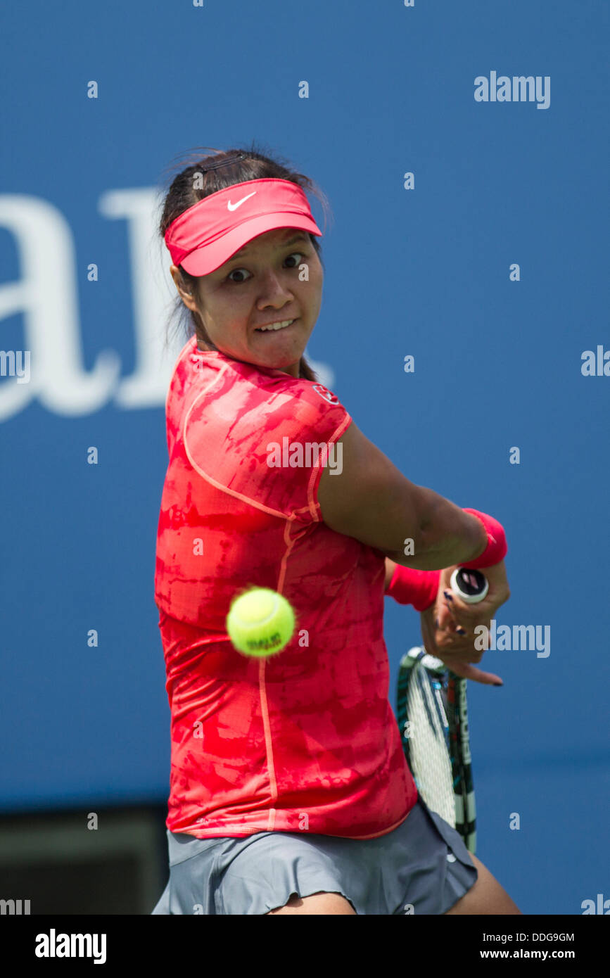 Il lavaggio Meadows-Corona Park, Queens, a New York, 30 agosto 2013 Li Na (CHN) competono al 2013 US Open Tennis Championships Foto Stock