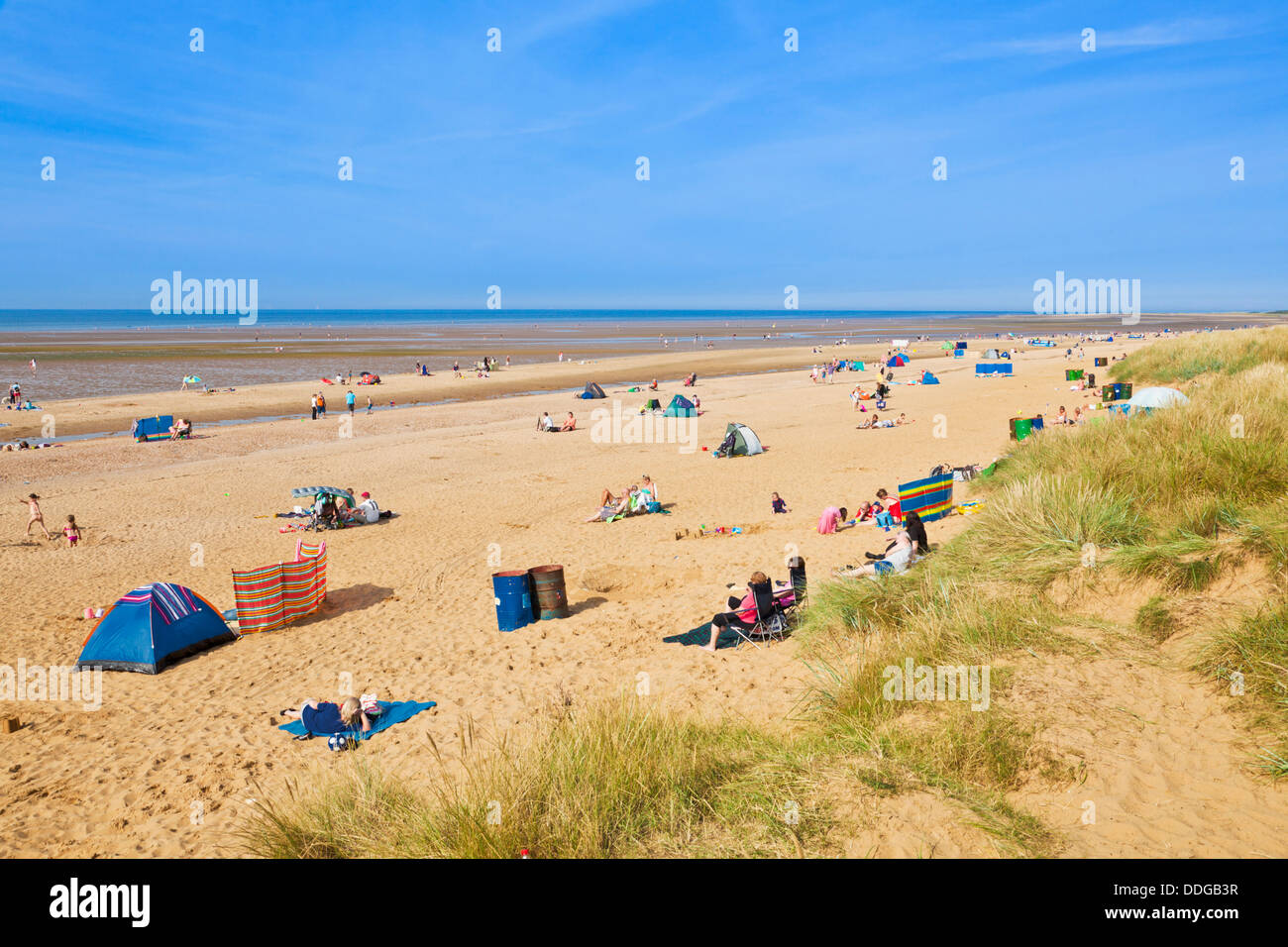 Old Hunstanton beach Hunstanton North Norfolk città costiera England Regno Unito GB EU Europe Foto Stock