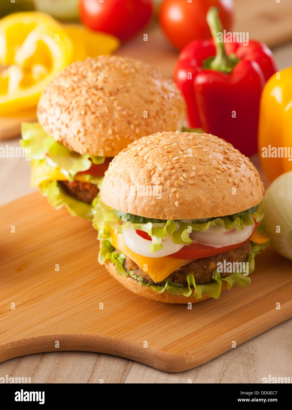 hamburger Foto Stock
