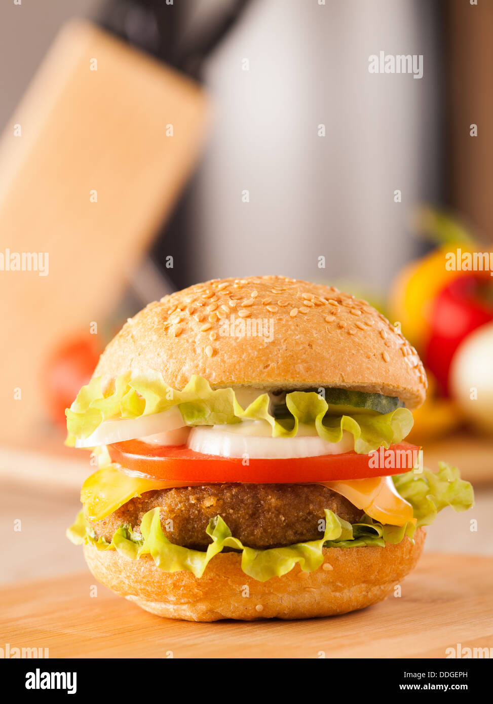 hamburger Foto Stock