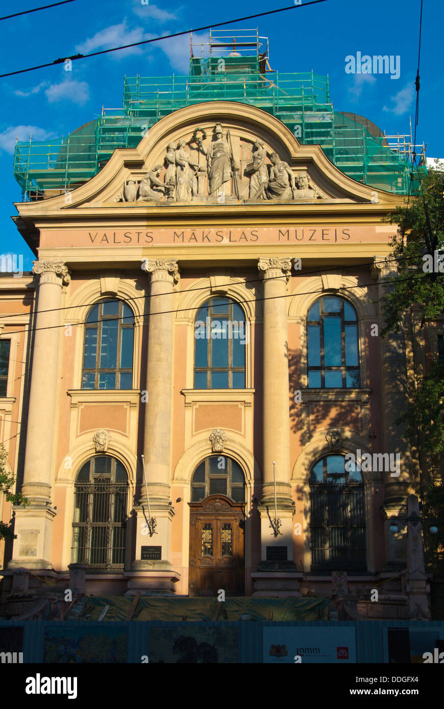 Il lettone Museo Nazionale di Arte è in fase di ristrutturazione fino a metà 2015 Riga Lettonia gli Stati Baltici nord europa Foto Stock