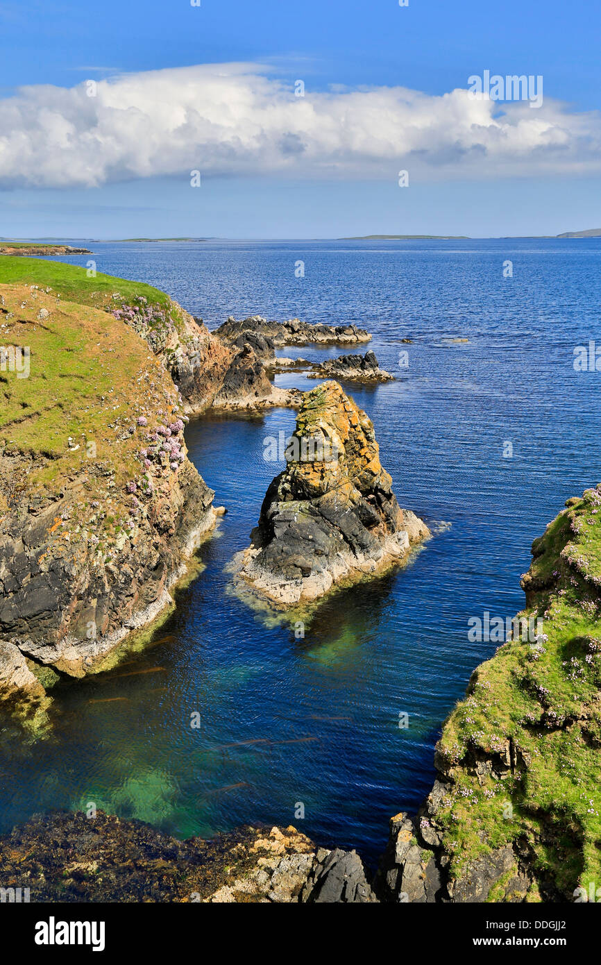 Kirkibister; Sellafirth; Yell; Shetland; Regno Unito Foto Stock