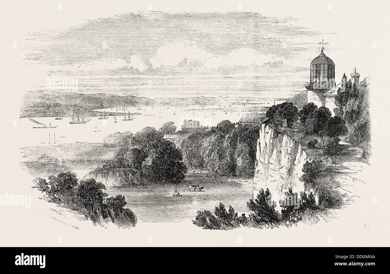 Il London, TILBURY E SOUTHEND Railway. La stazione di Hereford, Regno Unito, 1856 Foto Stock