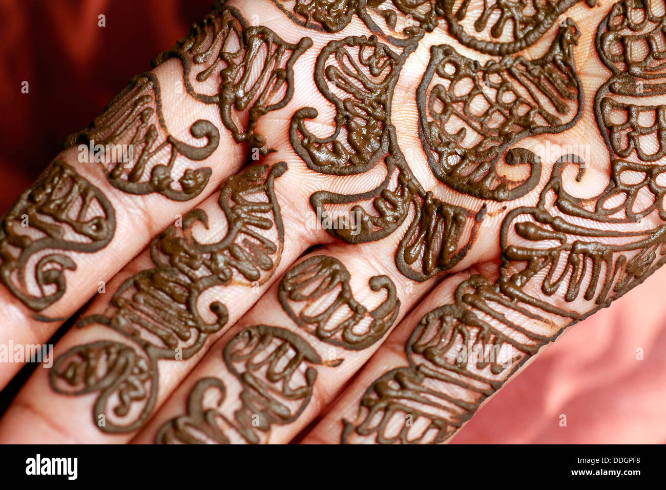 Tatuaggio del hennè Foto Stock