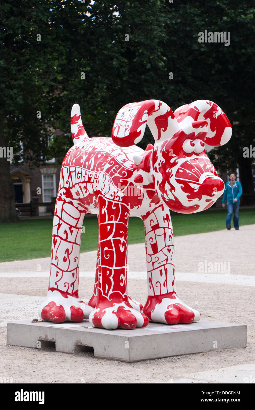 Gromit Unleashed è stata un estate 2013 public art exhibition / traccia nella città di Bristol, Regno Unito. Foto Stock