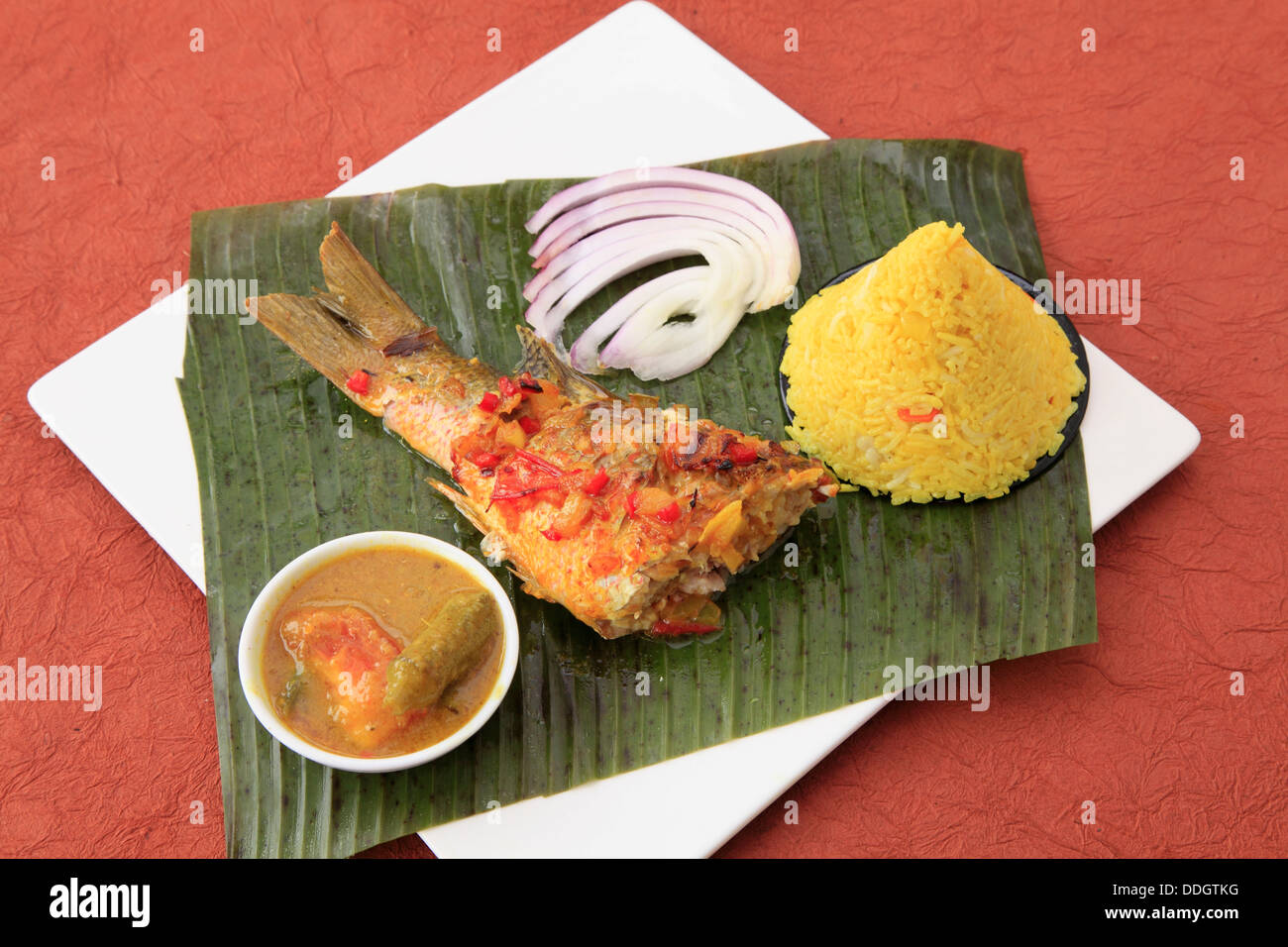 Di birmani grigliate di pesce, Foto Stock