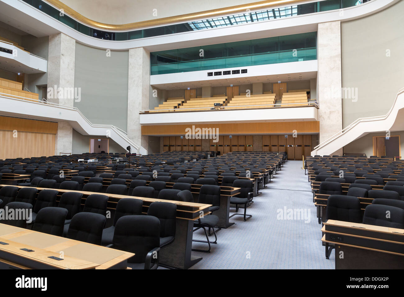 La Assembly Hall, Palais des Nations, sede delle Nazioni Unite di Ginevra, Svizzera Foto Stock