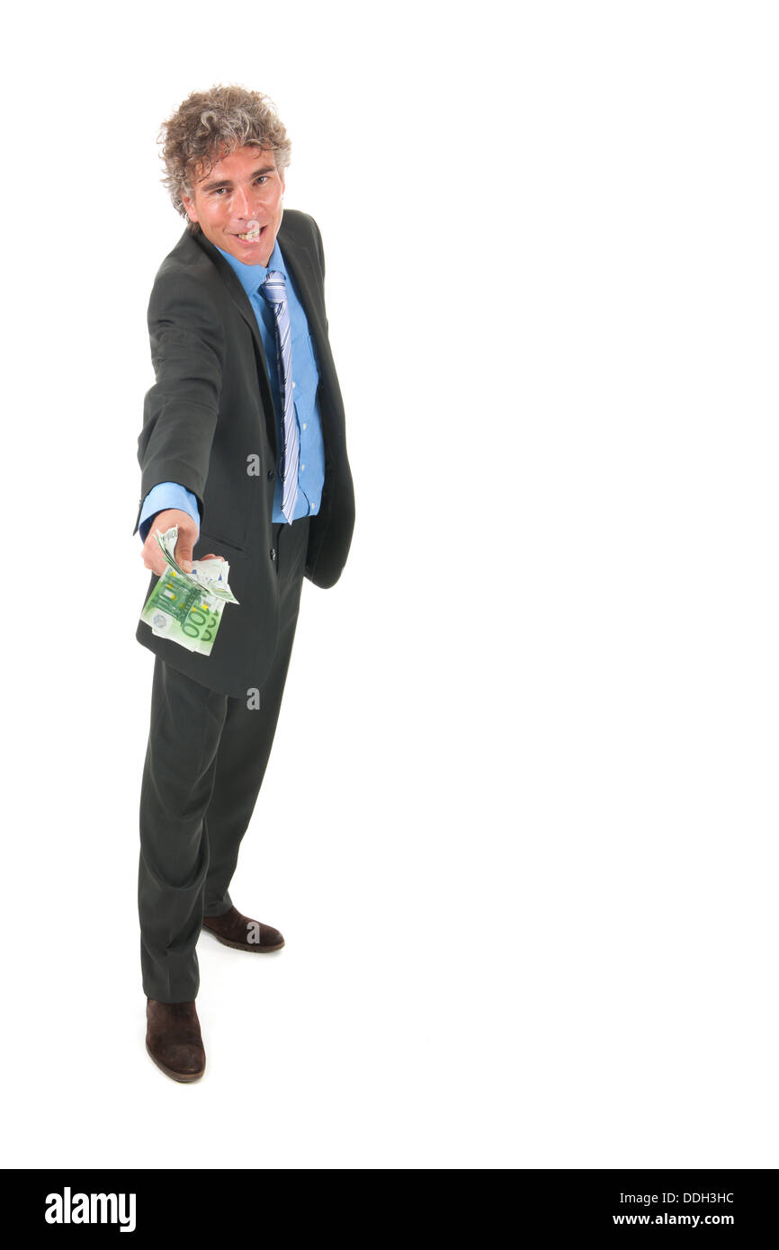 Uomo d affari con il denaro Foto Stock