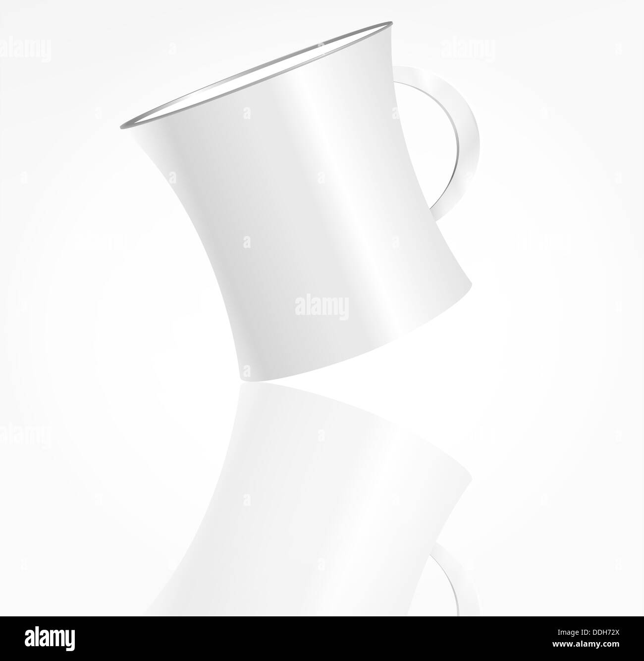 Fotorealistico tazza bianca Foto Stock