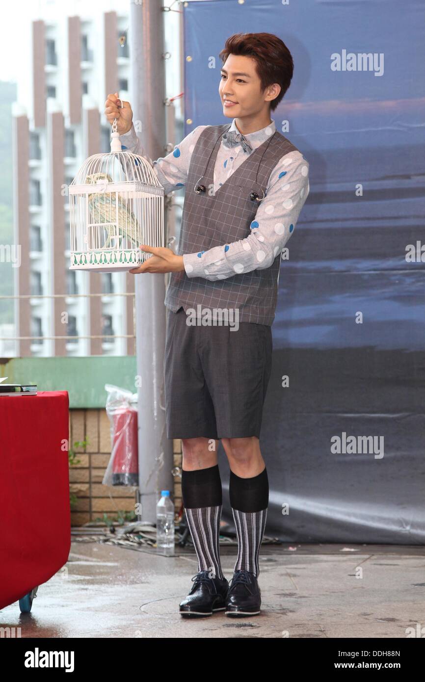 Taipei Cinese. 1 Sep, 2013. Il cantante Aaron promuove il suo primo album fotografico in Taipei, Cina domenica 1 settembre 2013. © TopPhoto/Alamy Live News Foto Stock