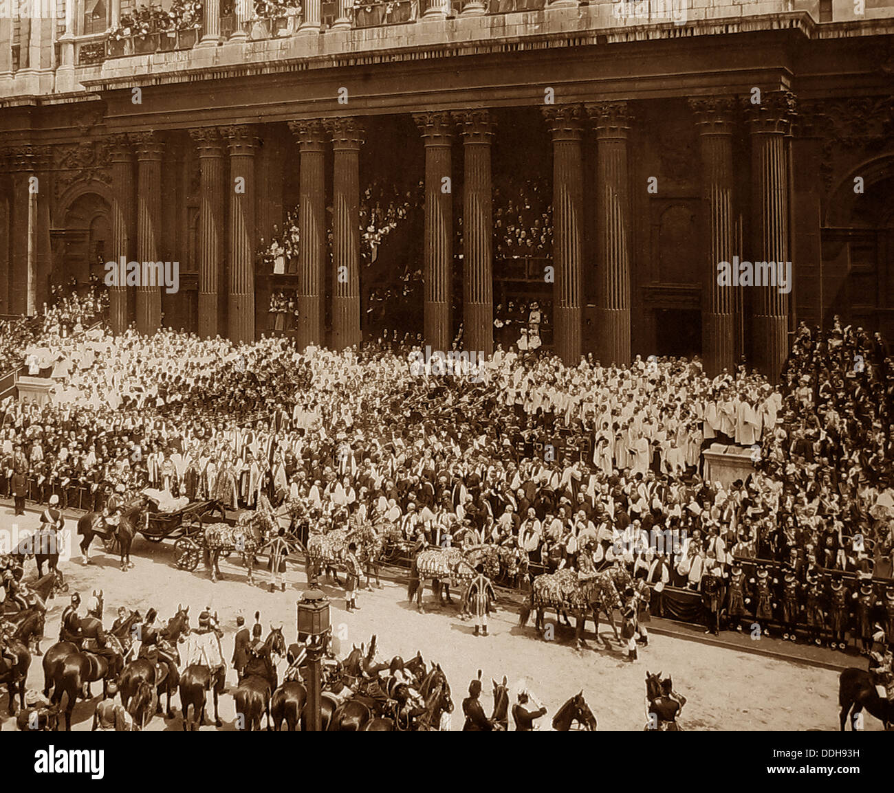 La regina Vittoria per il Giubileo di diamante 22 Giugno 1897 Foto Stock