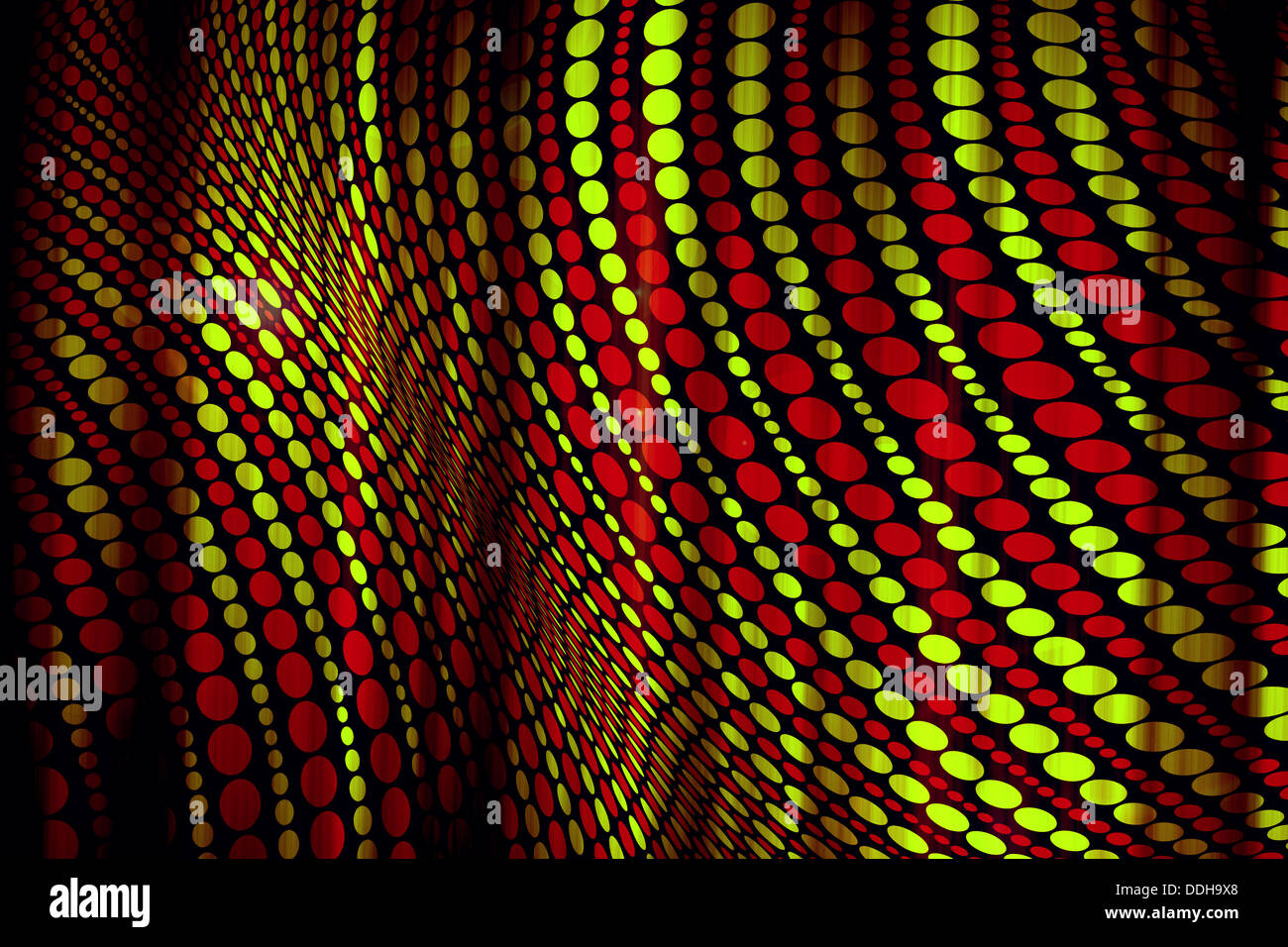 Abstract cerchi ripetuti tricolore geometrico illustrazione dello sfondo Foto Stock
