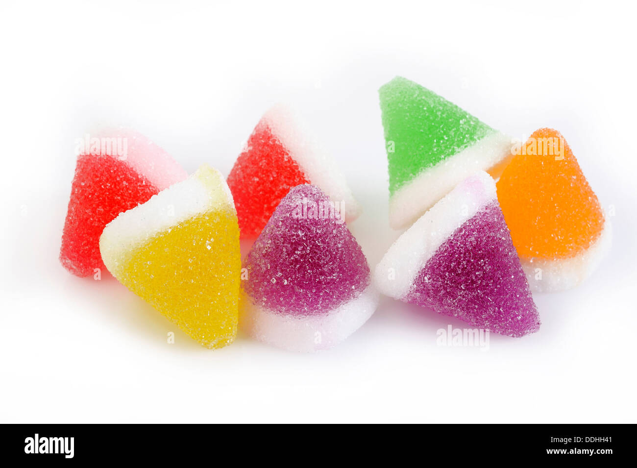 Jelly su sfondo bianco Foto Stock