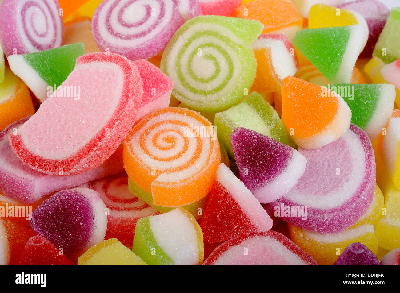 Colorata frutta candita jelly Foto Stock