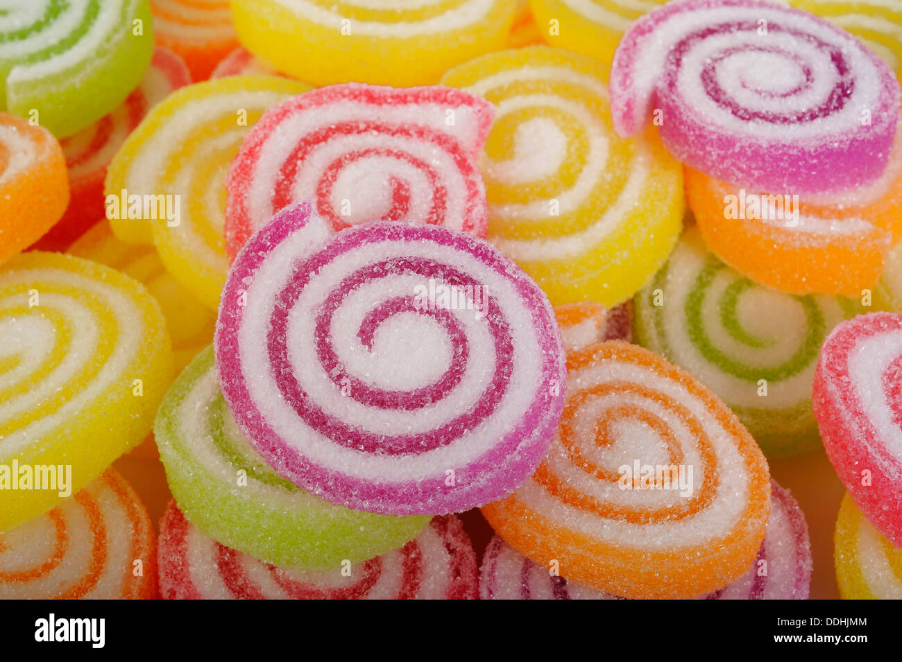Colorata frutta candita jelly Foto Stock