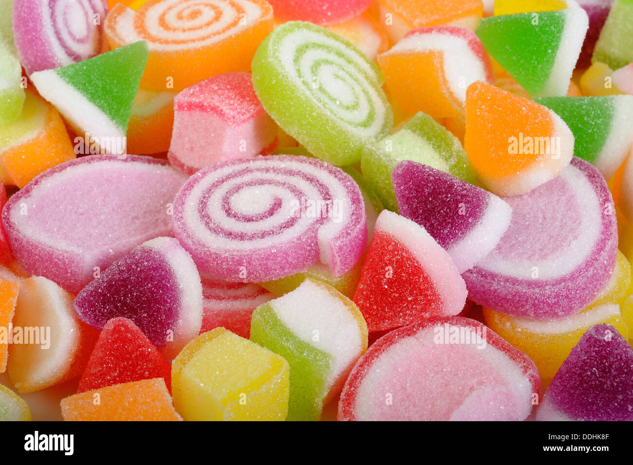 Colorata frutta candita jelly Foto Stock