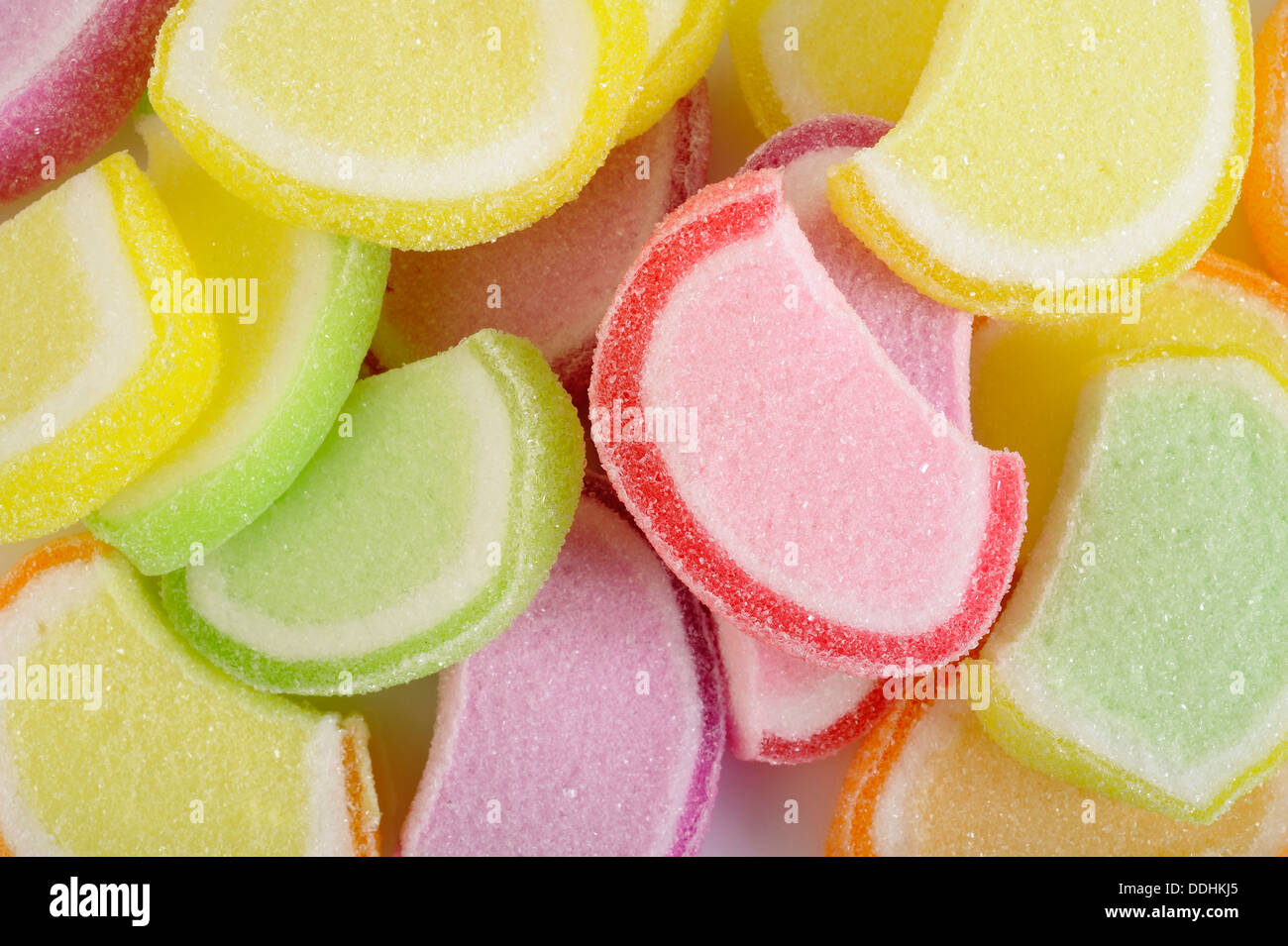 Colorata frutta candita jelly Foto Stock