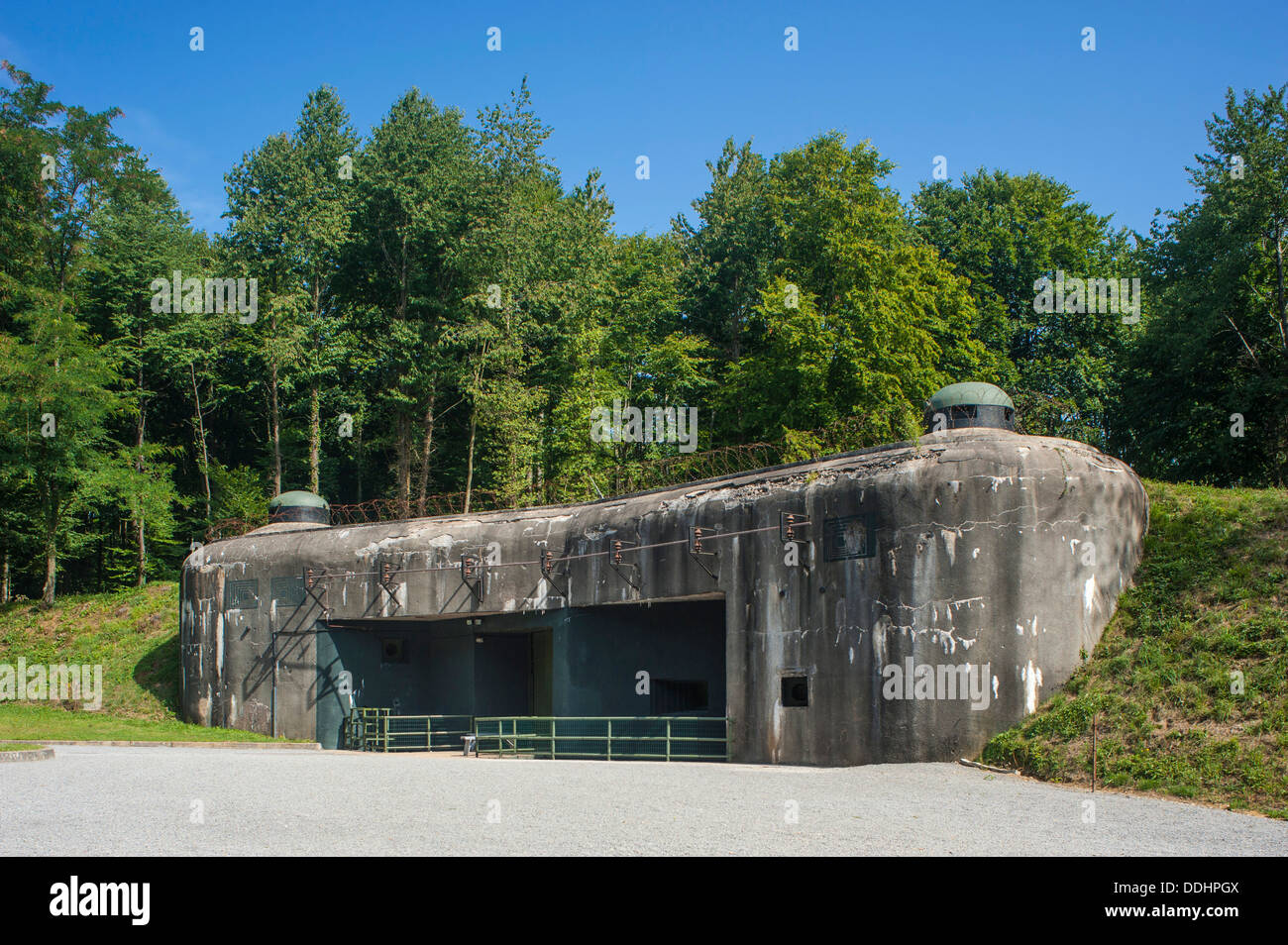 Ingresso, Fort de Schoenbourg o Ouvrage Schoenenbourg, Francese della linea Maginot Foto Stock