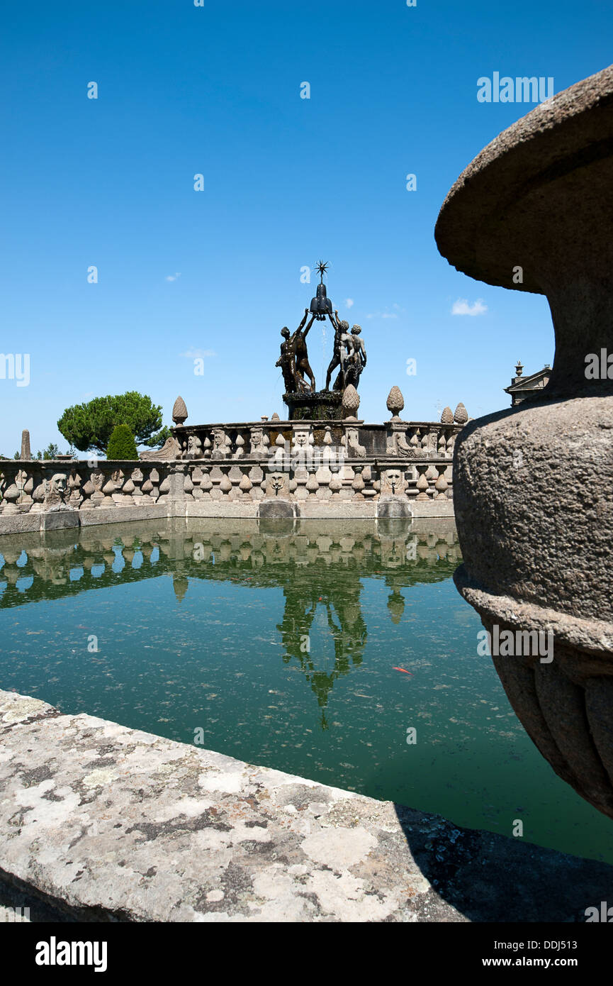 La fontana dei Mori, Villa Lante. Bagnaia, Viterbo distretto. Lazio. Italia Foto Stock