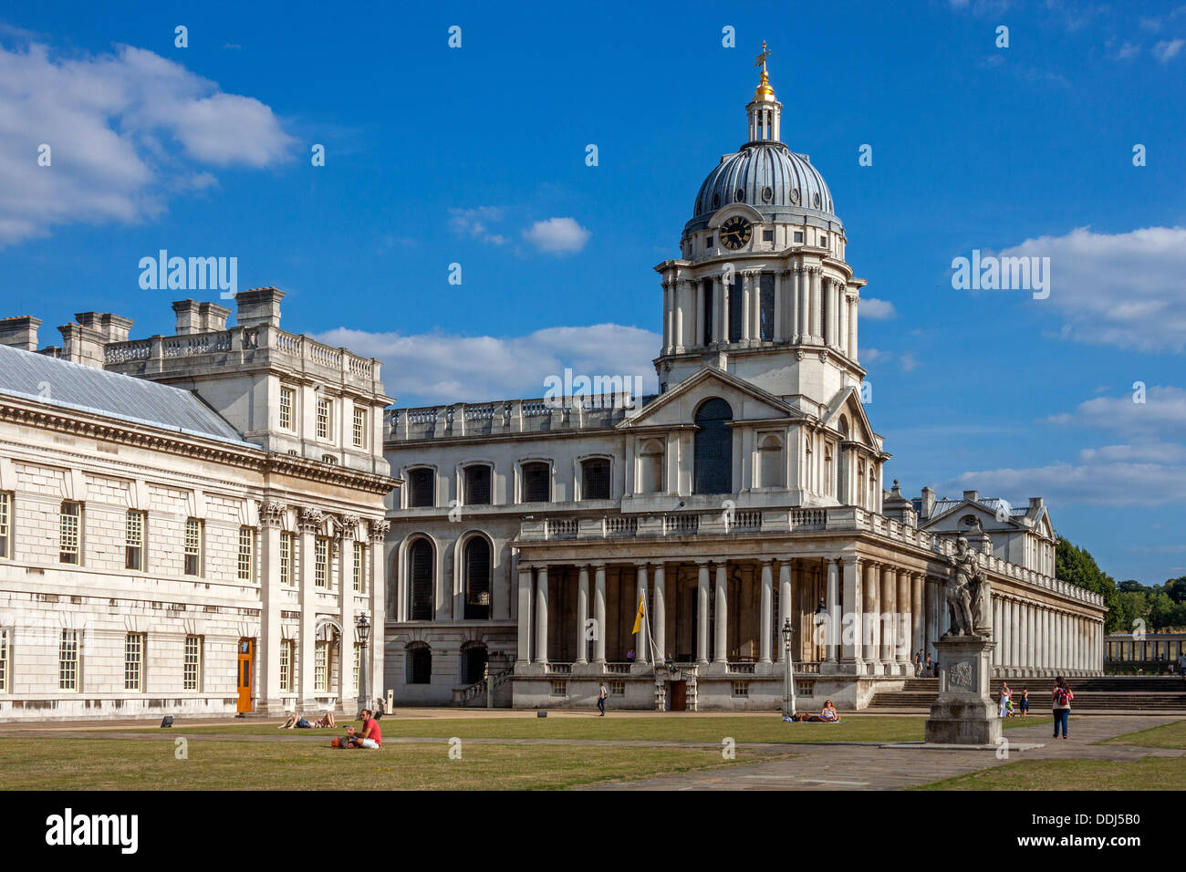 Old Royal Naval College di Greenwich, Londra Foto Stock