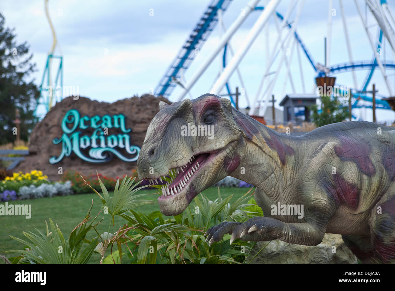 Cedar Point Amusement Park è raffigurato in Sandusky, Ohio Foto Stock