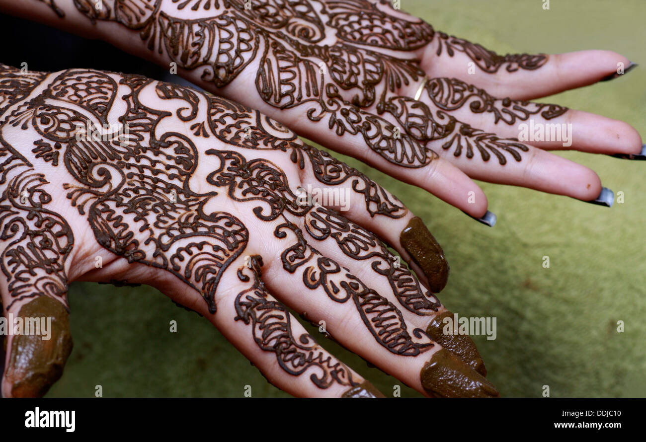 Henna (mehandi) Foto Stock