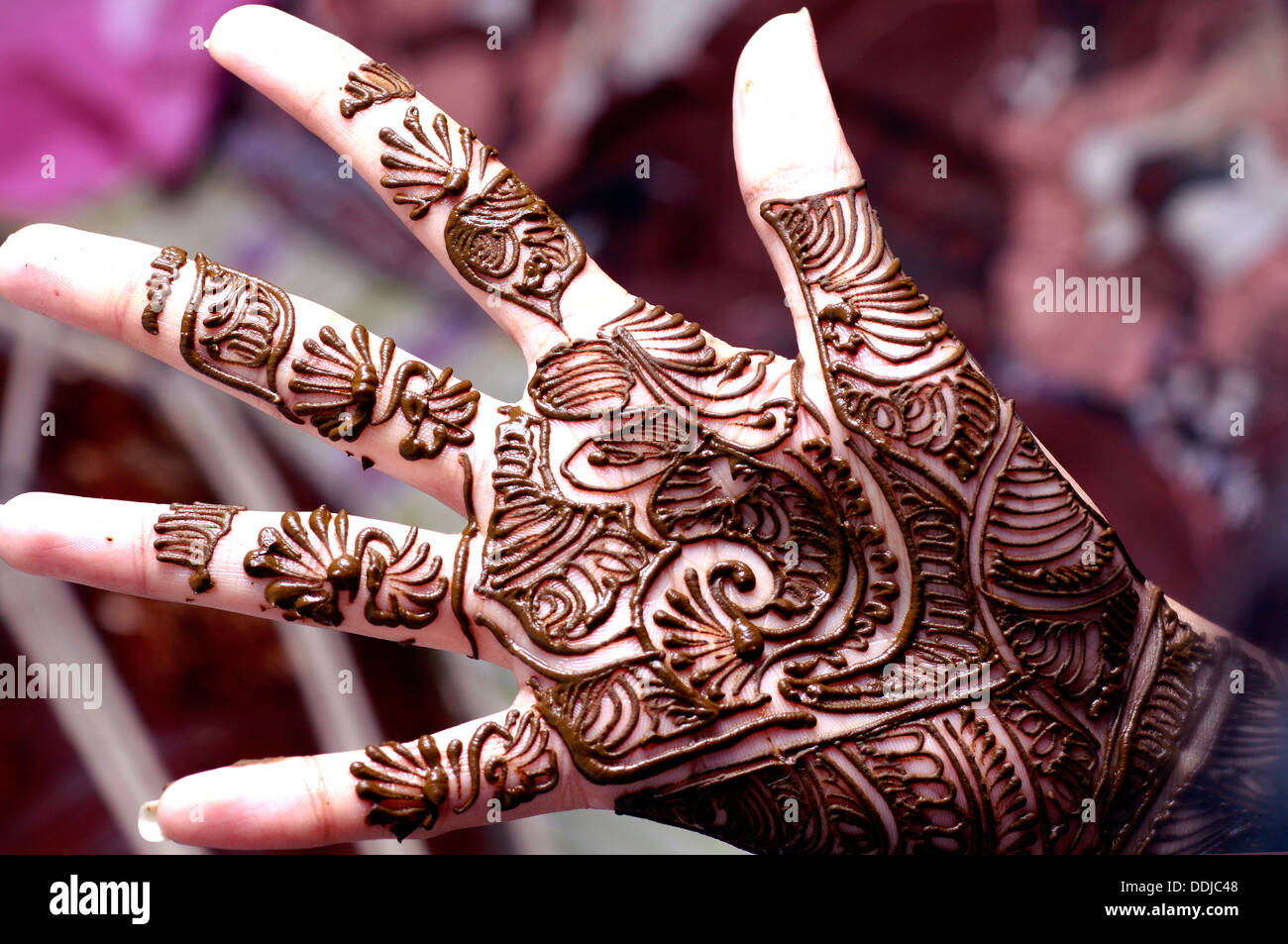 Tatuaggio del hennè Foto Stock