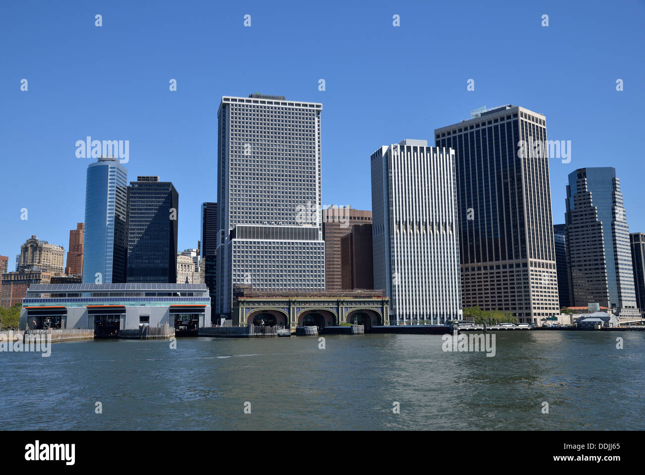 Skyline di Manhattan, New York New York, Stati Uniti d'America Foto Stock