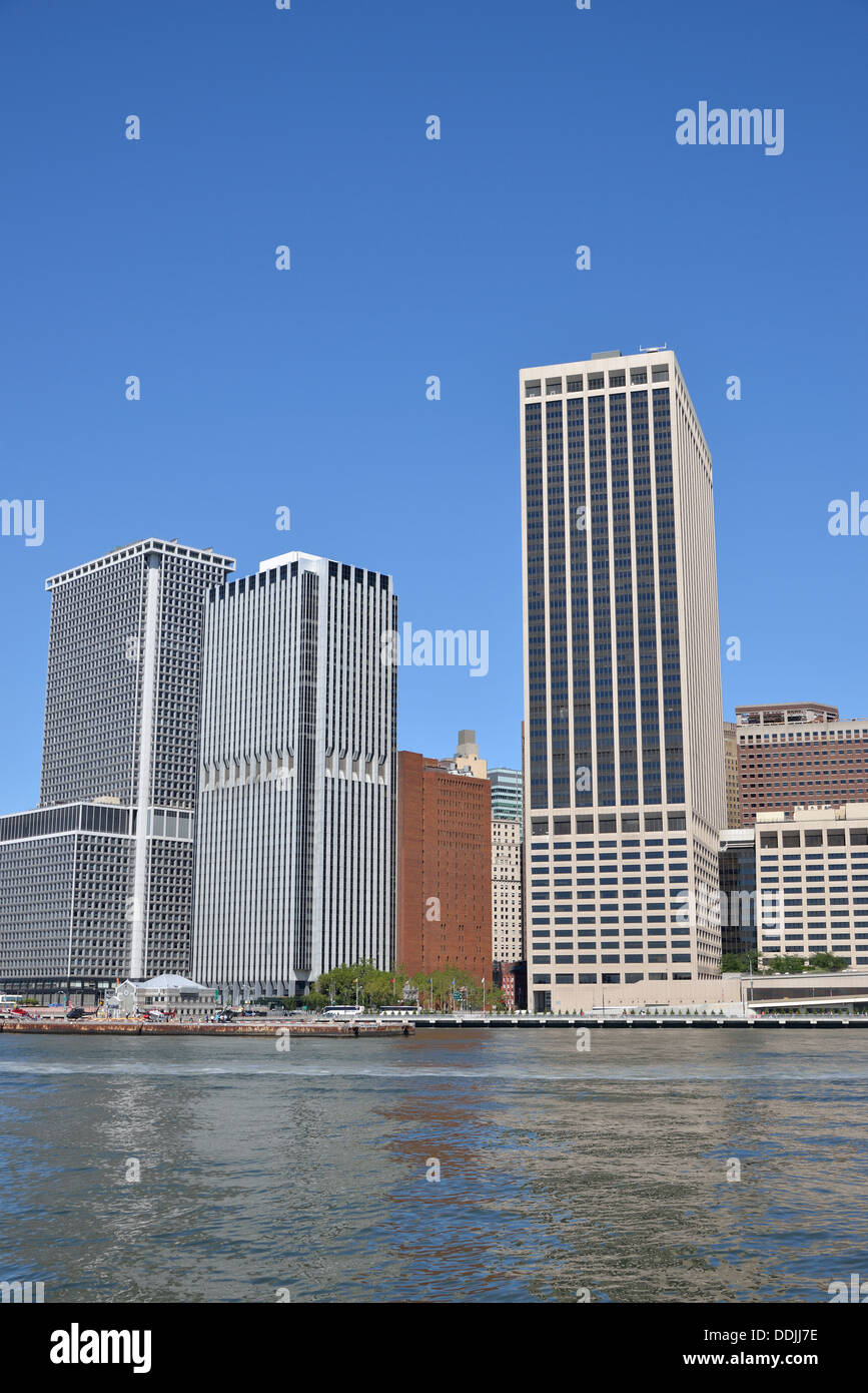 Skyline di Manhattan, New York New York, Stati Uniti d'America Foto Stock