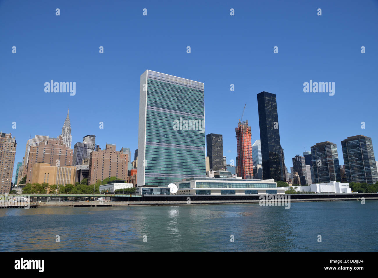 Il Quartier Generale delle Nazioni Unite di Manhattan, New York, New York, Stati Uniti d'America Foto Stock