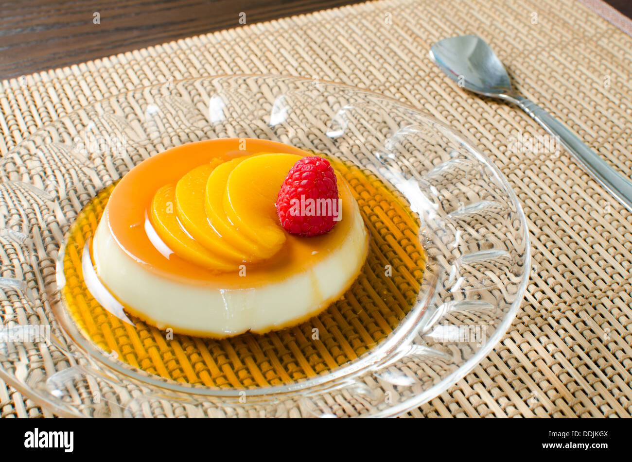 Creme Caramel Foto Stock