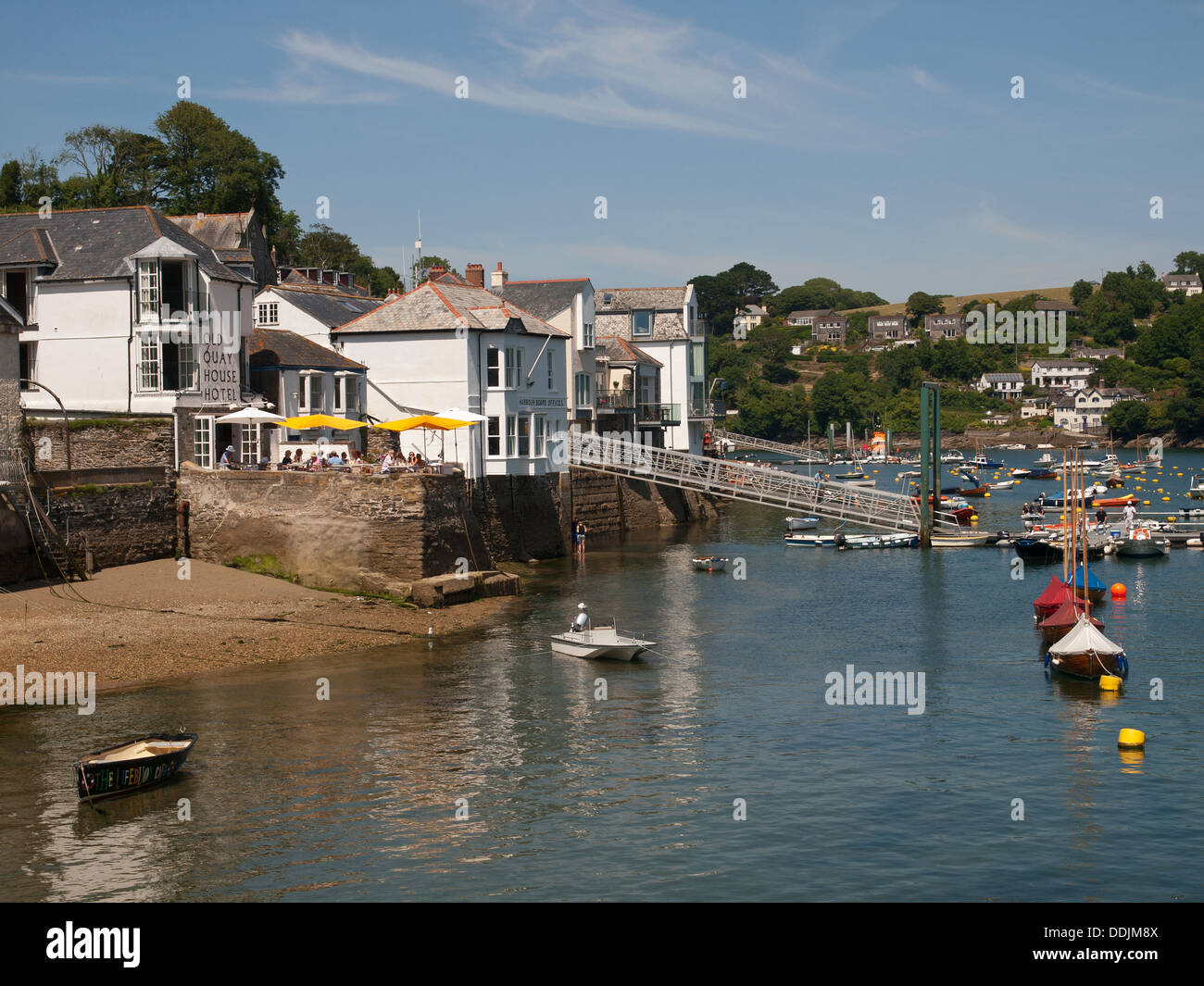 Vecchia banchina House Hotel Fowey Cornwall Inghilterra REGNO UNITO Foto Stock